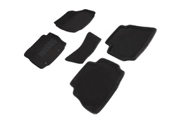 3D коврики в салон ворсовые для Ford Mondeo IV (овальный крепеж) 2007-2010