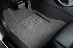3D коврики в салон ворсовые для Land Rover Discovery lll серые 2004-2009