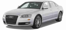 3D коврики в салон из экокожи для Audi A8 II (D3)  2002-2010