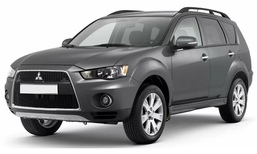3D коврики в салон из экокожи для Mitsubishi Outlander ll (XL) 2006-2012