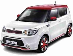 3D коврики в салон из экокожи для Kia Soul II (PS) (Киа Соул ПС) 2014-2018
