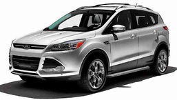 3D коврики в салон из экокожи для Ford Kuga II (CBS) 2012-2016