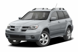 3D коврики в салон из экокожи для Mitsubishi Outlander l 2002 -2008