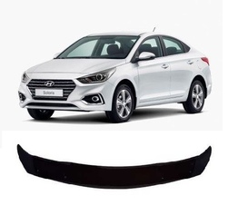 Дефлектор капота Hyundai Solaris 2017-2020