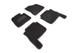3D коврики в салон ворсовые для Hyundai Santa Fe II rest 2010-2012
