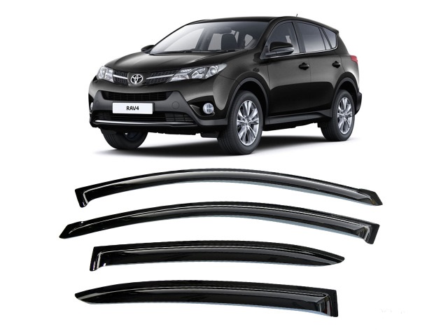 Дефлекторы окон для Toyota RAV4 2013-2019 Дефлекторы окон для Toyota RAV4 2013-2019