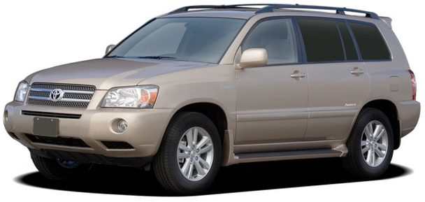 3D коврики в салон из экокожи для Toyota Highlander I (XU20)  2000-2007