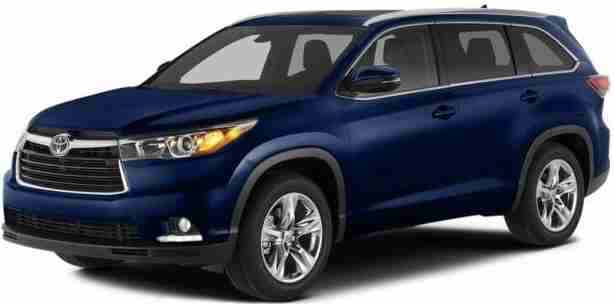 3D коврики в салон из экокожи для Toyota Highlander III (XU50) 2014-2020