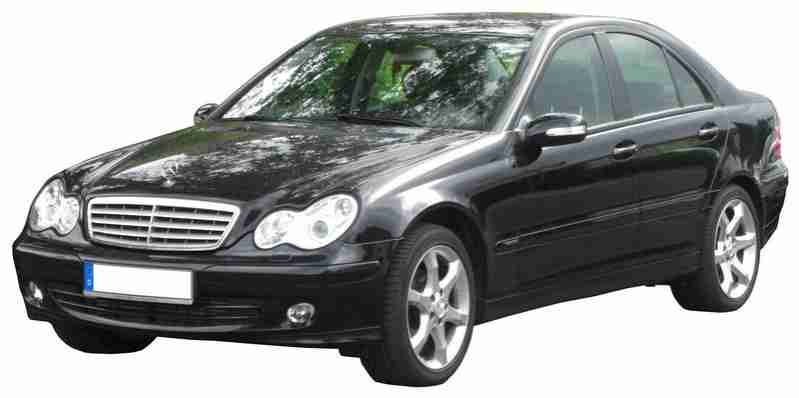 3D коврики в салон из экокожи для Mercedes-Benz C  (W203) (2WD)  2000-2008
