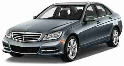 3D коврики в салон из экокожи для Mercedes-Benz C  (W204) (2WD 4WD)  2007-2014
