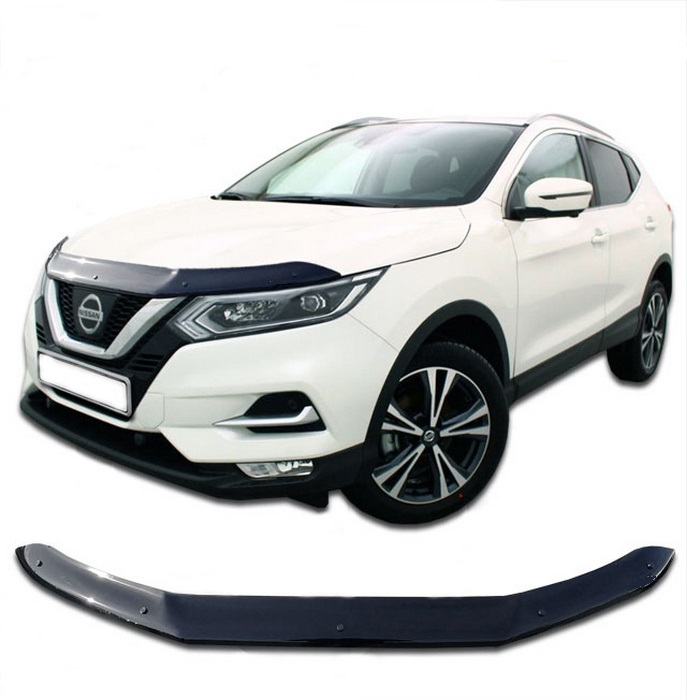 Дефлектор капота Nissan Qashqai 2016-2019 Дефлектор капота Nissan Qashqai 2016-2019