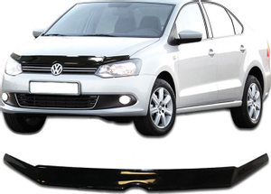 Дефлектор капота Volkswagen Polo 2009-2015 Дефлектор капота Volkswagen Polo 2009-2015