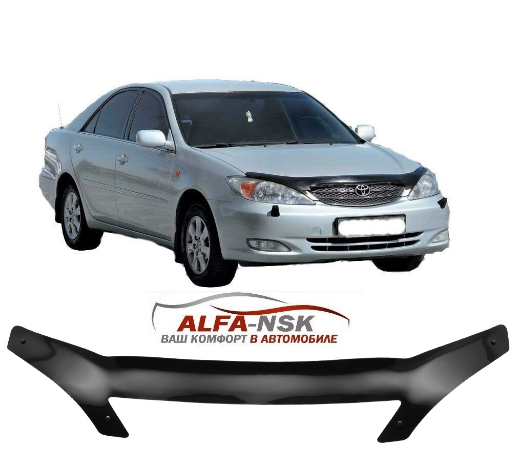 Дефлектор капота Toyota Camry XV35 2004-2006 без выемки Дефлектор капота Toyota Camry XV35 2004-2006 без выемки