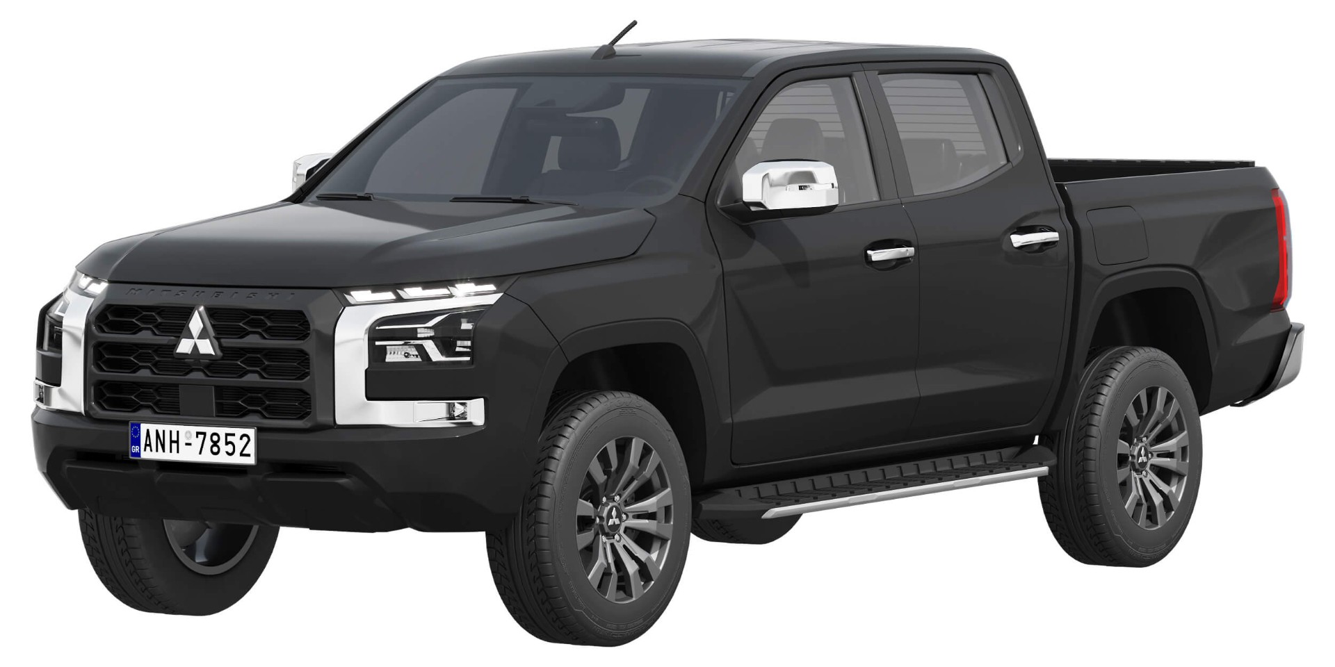 3D коврики в салон из экокожи для Mitsubishi L 200 2023-н.в.