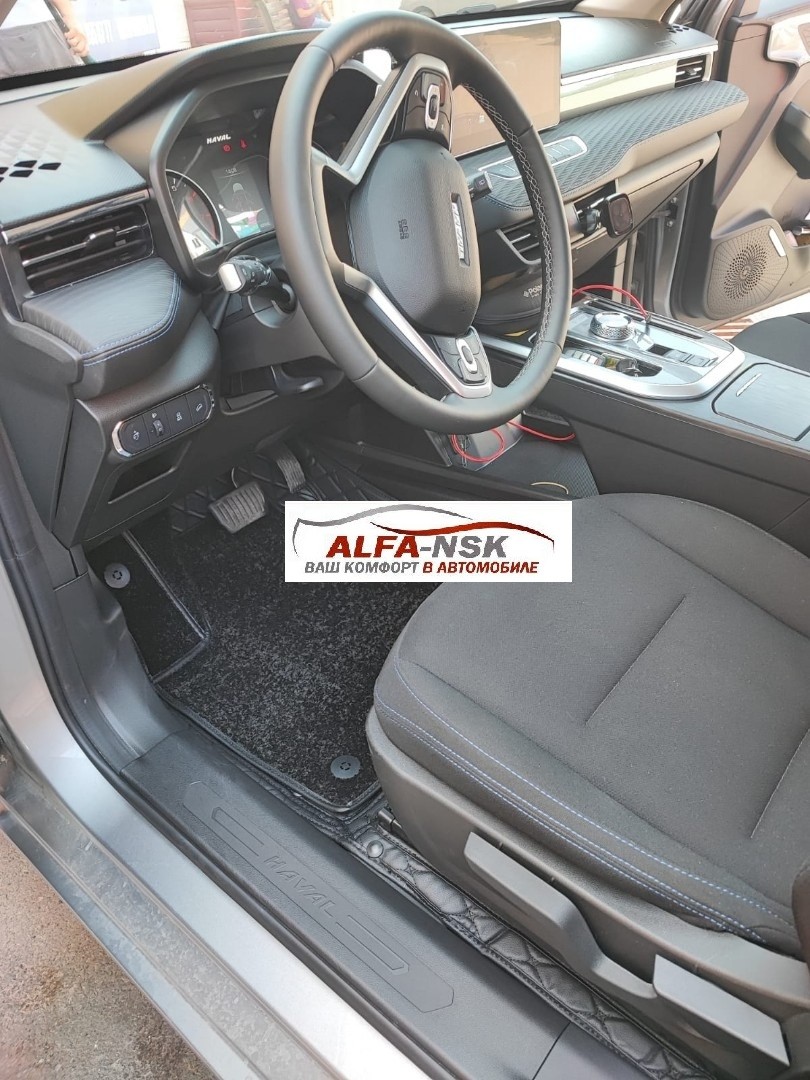 3D коврики в салон из экокожи для Toyota Highlander (XU70) 2019-н.в.