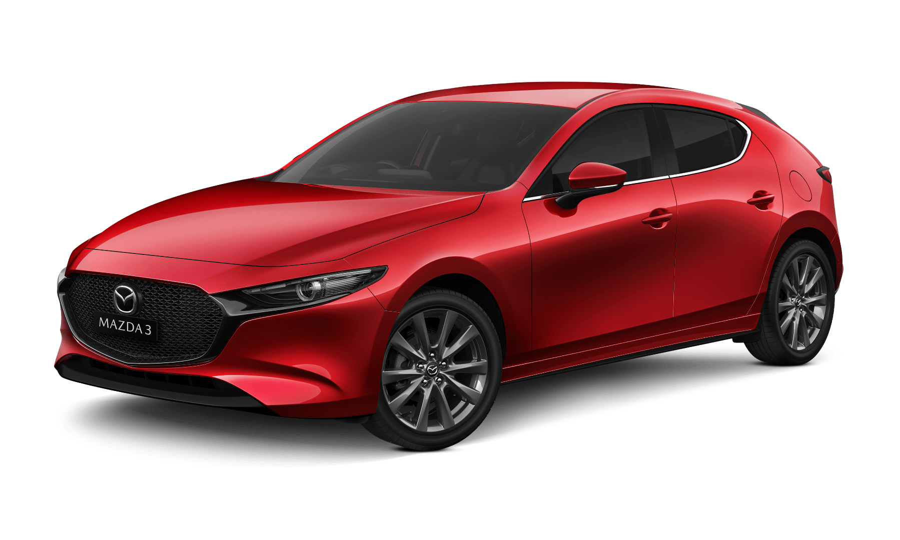 3D коврики в салон из экокожи для Mazda 3 (BP) правый руль 2019-н.в.
